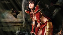 Brunettes woman video games