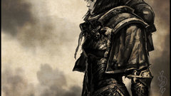 Brunettes woman warhammer armor