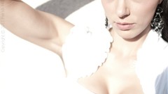 Brunettes woman white models