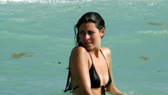 Brunettes Women ocean bikini