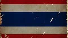 Brush Flags Thailand Asia