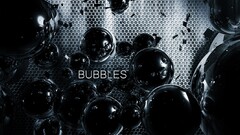 bubbles grid metal Sphere abstract digital art render dark cgi