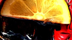 Bubbles liquid drinks lemons coca-cola coke ice cubes