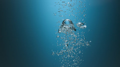 Bubbles underwater nature