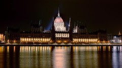 Budapest hungary cityscapes parliament houses Danube River