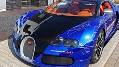 bugatti veyron Car blue cars vehicle Bugatti