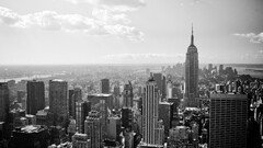 building cityscape new york city Empire State Building City