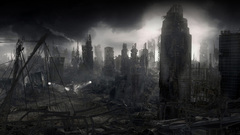 Buildings apocalyptic cityscapes architecture