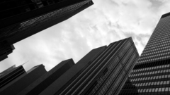 Buildings black and white