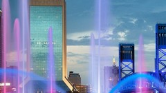 Buildings cities rainbows