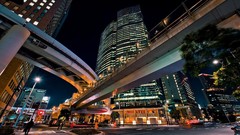 Buildings cityscapes nightlights