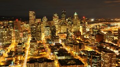 Buildings cityscapes nightlights