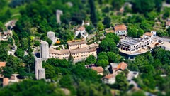 Buildings cityscapes tilt-shift