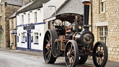 Buildings historic vehicles streets cityscapes classic cars 