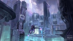 Buildings microsoft science fiction halo cityscapes concept art 