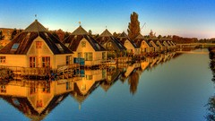 Buildings morning reflections