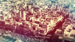 Buildings shift tilt-shift