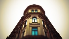 Buildings shift tilt-shift