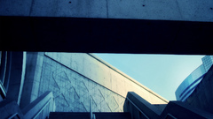 Buildings stairways low-angle shot