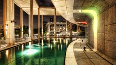 Buildings swimming pools