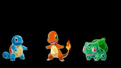 Bulbasaur squirtle charmander black
