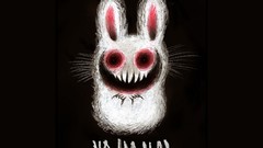 Bunnies black background