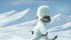 Bunnies snow fantasy art