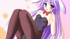 Bunny girls purple hair