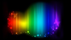 Butterflies abstract 3d rainbows color spectrum