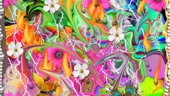 Butterflies abstract crazy