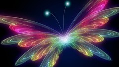 Butterflies abstract Nathan Smith neon art
