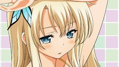 Butterflies Anime blondes anime girls blue eyes boku wa 