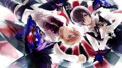 Butterflies Anime blondes blue eyes brunettes kuroshitsuji ciel 