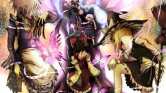 Butterflies anime girls maids witches konpaku youmu hakurei 