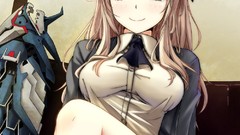 Butterflies Anime socks sitting schoolgirls blondes skirts 