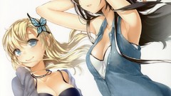 Butterflies blondes bracelets black hair hair ornaments 