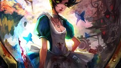 Butterflies blood Alice Knives madness multicolor video games