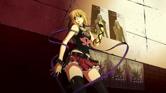 Butterflies Books Manga saber blondes anime girls green eyes 