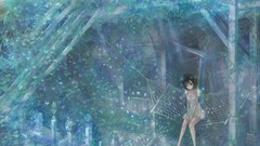 Butterflies dress blush anime girls original characters