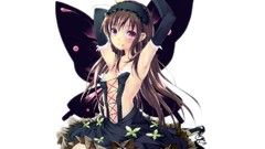 Butterflies gloves accel world kuro yuki hime Simple Background 