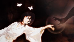 Butterflies text Arms bleach kuchiki rukia robes reaching out