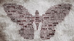 Butterflies text lighting Typography flying