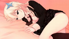 Butterflies tie socks blanket beds schoolgirls jackets blondes 