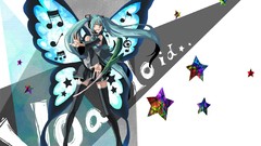 Butterflies wings anime girls hatsune miku vocaloid detached 