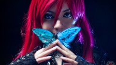 Butterflies woman kami redheads cosplay