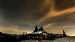 Cabin aurora borealis