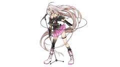 Cables Profile white hair stockings microphones skirts long 