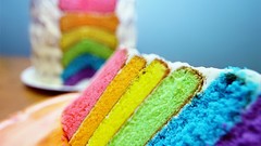 Cakes multicolor rainbows