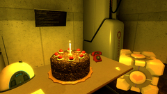 Cakes Portal Companion Cube