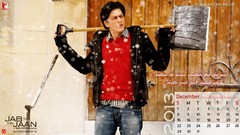 Calendar December shahrukh khan Jab Tak Hai Jaan